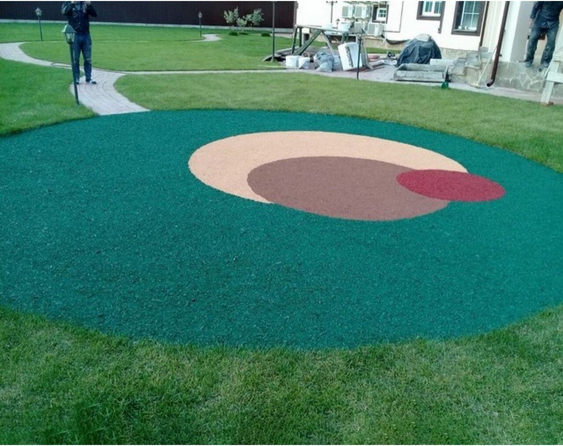 Резиновая мульча TORUDA Rubber mulch с укладкой на подготовленный грунт - вид 4